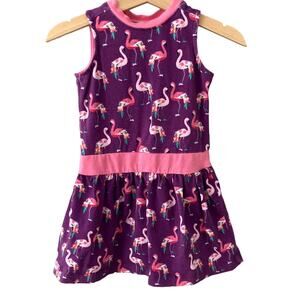 egg by Susan Lazar Flamingo Tank Dress - Purple Pink - 18M